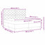Box spring seng med madras Mørkegrå 200 x 200 cm Stof