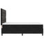 Box spring seng med hovedgærde Sort 160 x 200 cm Fløjl
