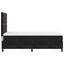 Box spring seng med hovedgærde Sort 100 x 200 cm Fløjl