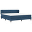 Box spring seng med hovedgærde Blå 180 x 200 cm Stof