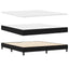 Box spring seng med hovedgærde Sort 180 x 200 cm Stof