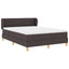 Box spring seng med madras Mørk Brun 140 x 200 cm Stof