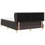 Box spring seng med madras Mørk Brun 140 x 200 cm Stof