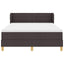 Box spring seng med madras Mørk Brun 140 x 200 cm Stof