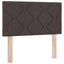 Box spring seng med hovedgærde Mørk Brun 80 x 200 cm Stof