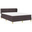 Box spring seng med hovedgærde Mørk Brun 140 x 190 cm Stof