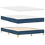 Box spring seng med hovedgærde Blå 140 x 190 cm Stof