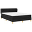 Box spring seng med hovedgærde Sort 140 x 200 cm Stof