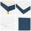 Box spring seng med hovedgærde Blå 160 x 200 cm Stof