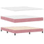 Box spring seng med hovedgærde Lyserød 180 x 200 cm Fløjl