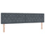 Box spring seng med madras Mørkegrå 200 x 200 cm Fløjl