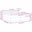Box spring seng med madras Sort 200 x 200 cm Fløjl