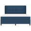 Box spring seng med hovedgærde Blå 180 x 200 cm Stof