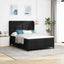 Box spring seng med hovedgærde Sort 140 x 190 cm Stof