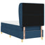 Box spring seng med hovedgærde Blå 190 x 90 cm Stof