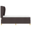 Box spring seng med pude Mørk Brun 200 x 80 cm Stof