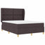 Box spring seng med hovedgærde Mørk Brun 200 x 160 cm Stof