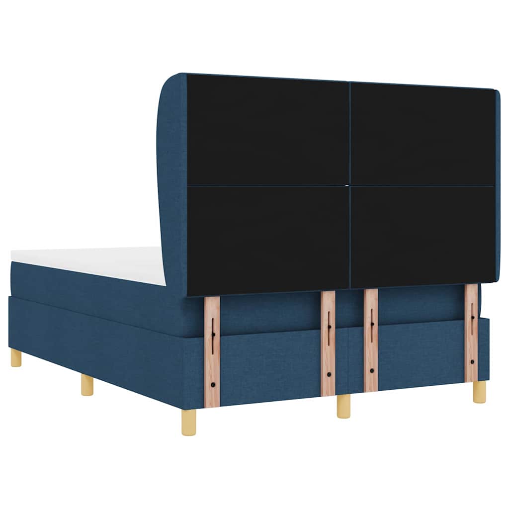 Box spring seng med hovedgærde Blå 200 x 160 cm Stof