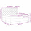 Box spring seng med hovedgærde Blå 200 x 160 cm Stof