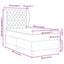 Box spring seng med hovedgærde Lyserød 190 x 90 cm Fløjl