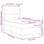 Box spring seng med hovedgærde Lyserød 190 x 90 cm Fløjl