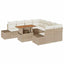 Have Spisebordssæt med pude 9 pcs Beige og creme