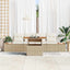 Havesofa Sæt 5 stk. Beige og creme