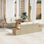 Havesofa Sæt 7 stk. Beige og creme