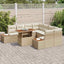 Have Spisebordssæt med pude 9 pcs Beige og creme