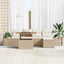 Havesofa Sæt 6 pcs Beige og creme