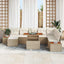 Havesofa Sæt 9 stk. Beige og creme