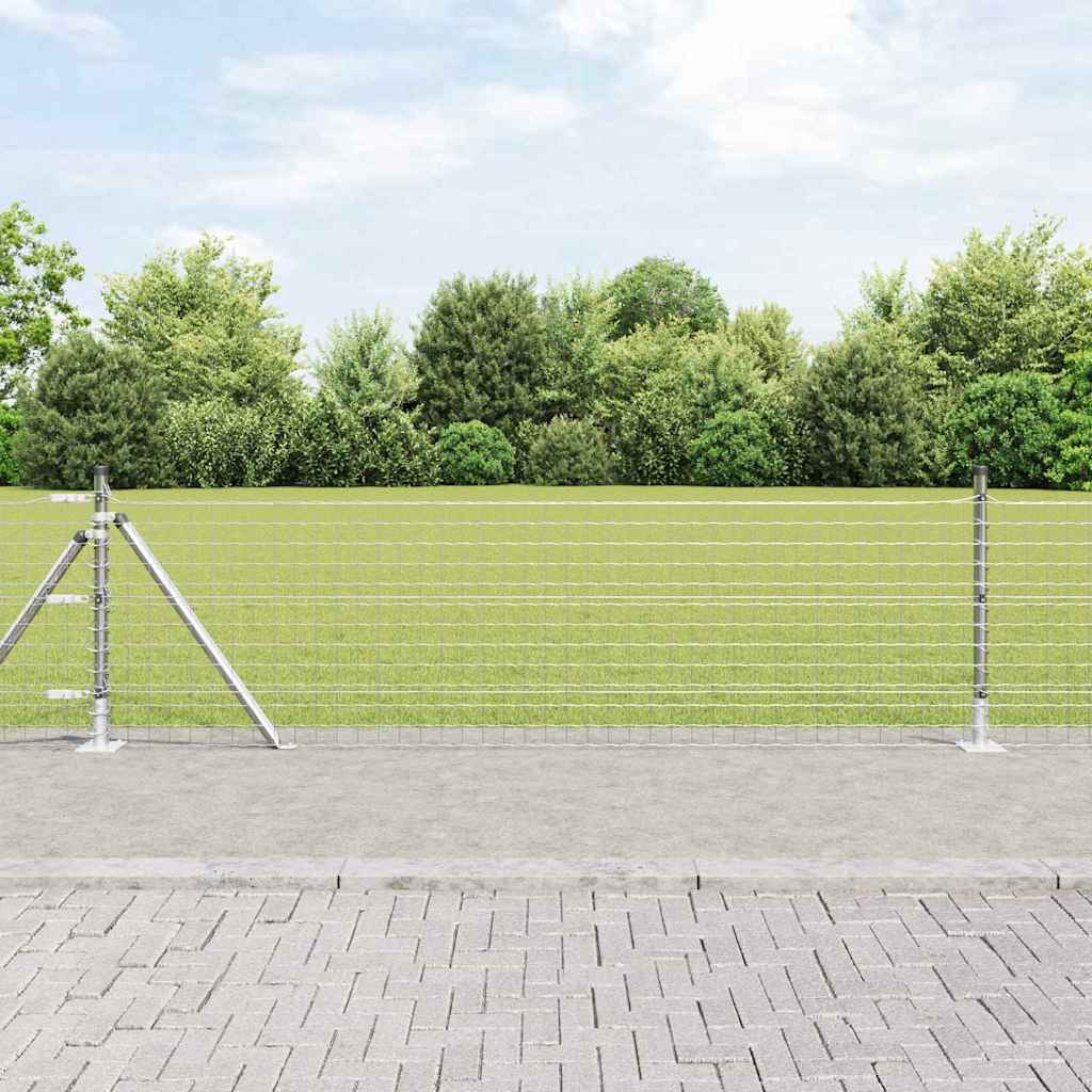 Hegn stang med beton base 52 stk. Sølv Pulverlakeret stål
