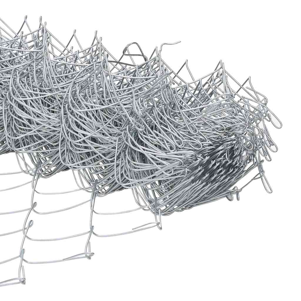 Kædetrådsgitter Grundfiks 25 x 0,6 m Galvaniseret stål Sølv