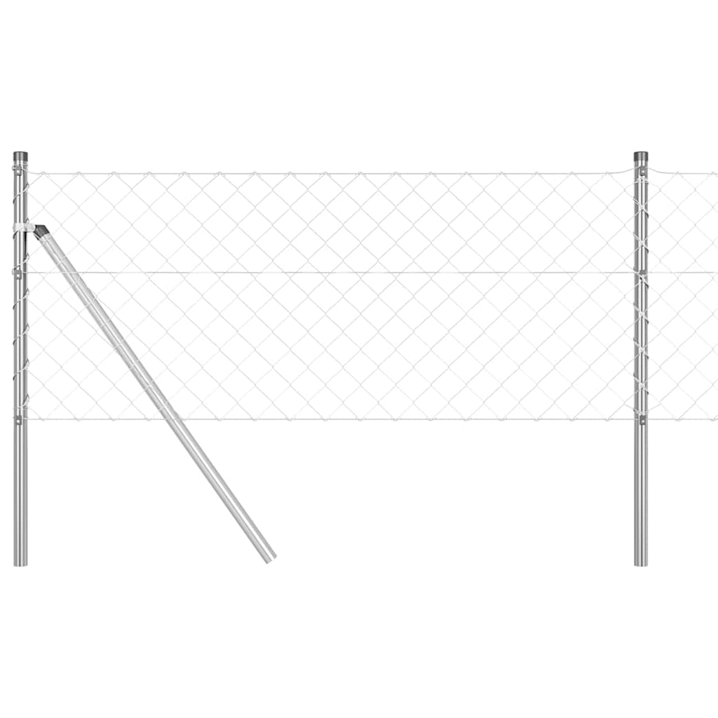 Kædetrådsgitter Grundfiks 25 x 0,6 m Galvaniseret stål Sølv