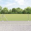 Kædehegn med betonbund 25 x 0,6 m Galvaniseret stål Sølv Mesh