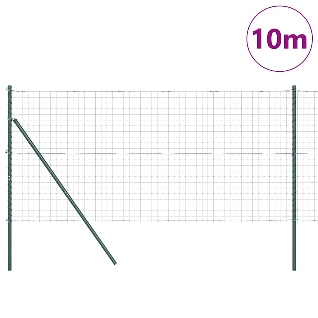 Eurohegn Ground Fix 10 x 1 m PVC-belagt stål Grøn Mesh