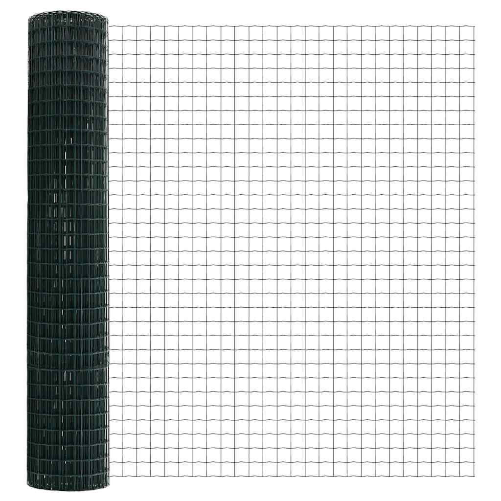 Eurohegn Ground Fix 10 x 1,5 m PVC-belagt stål Grøn Mesh