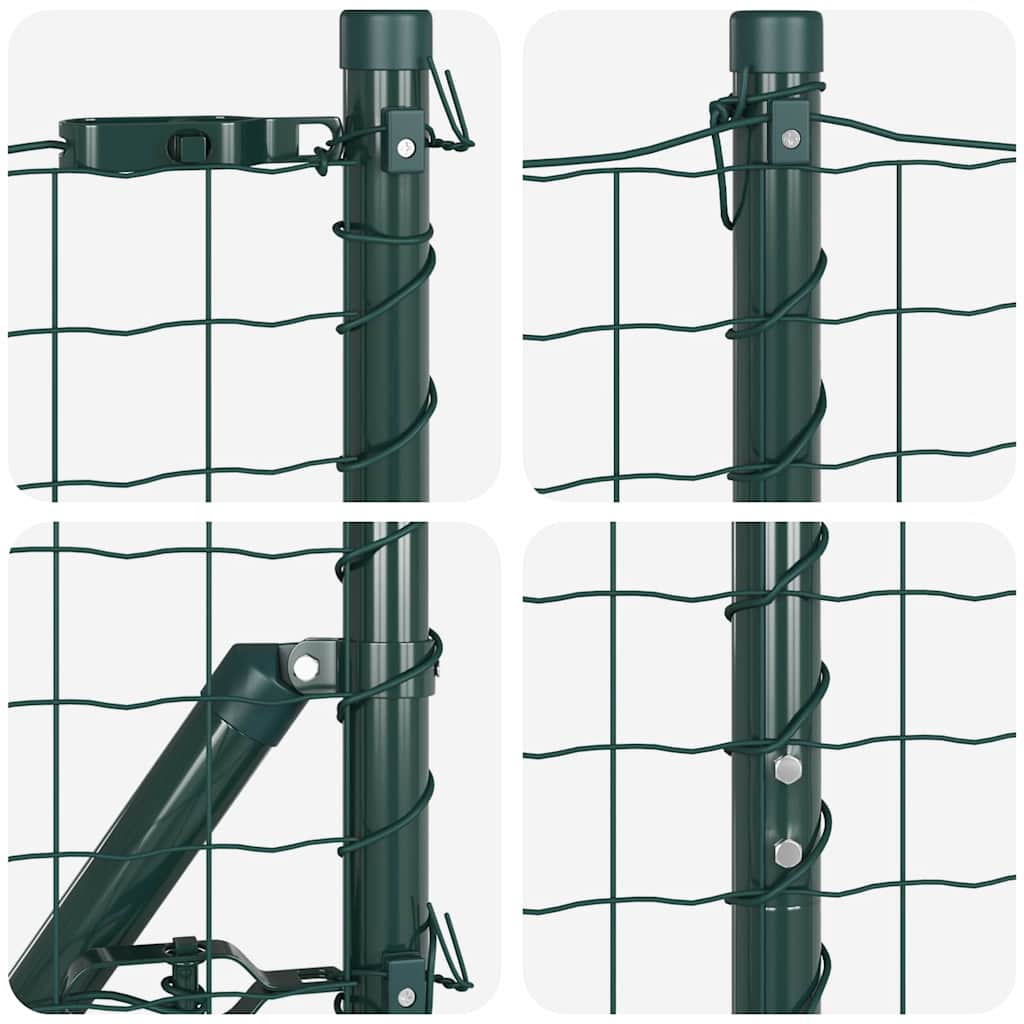 Eurohegn Ground Fix 10 x 1,6 m PVC-belagt stål Grøn Mesh