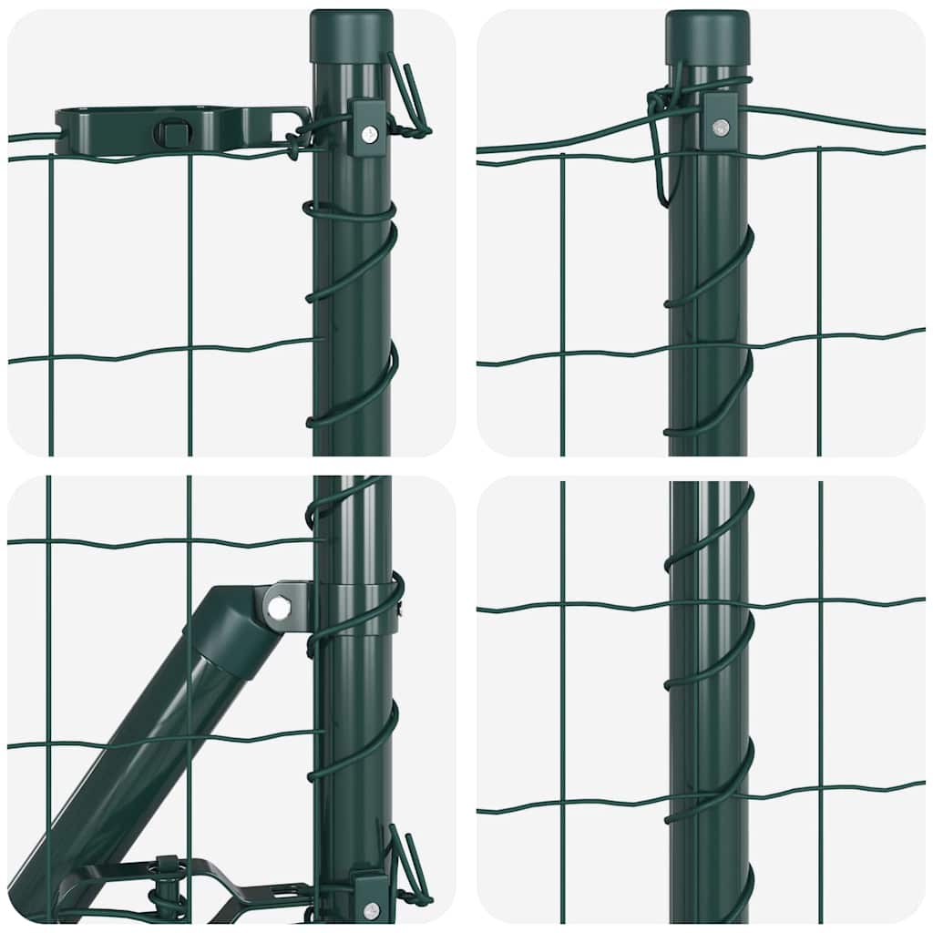 Eurohegn Ground Fix 10 x 0,8 m PVC-belagt stål Grøn Mesh