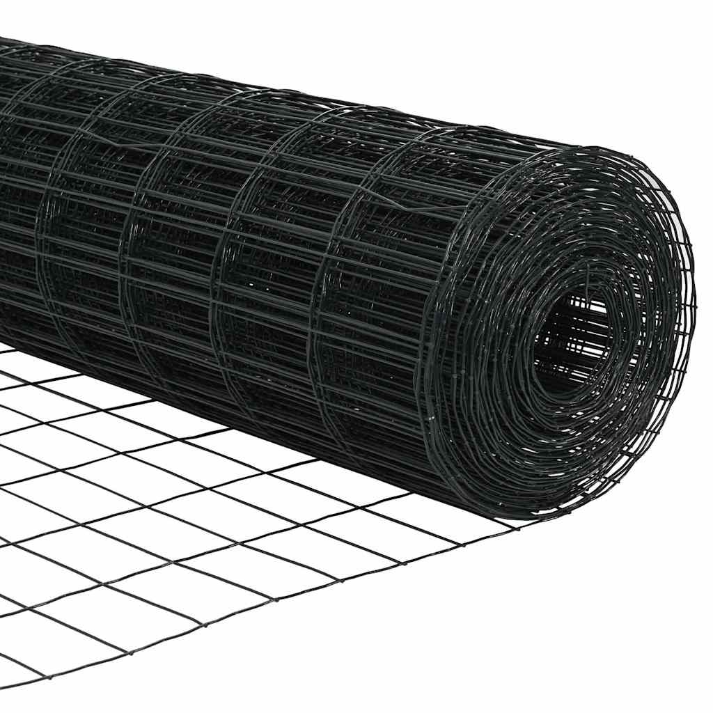 Eurohegn Ground Fix 25 x 0,6 m PVC-belagt stål Grå Mesh