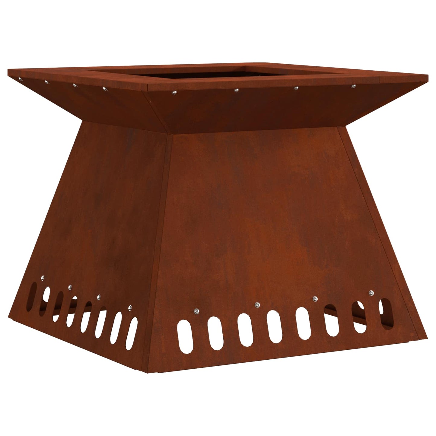 Bålsted Rusten 48 x 48 x 40 cm Cortenstål
