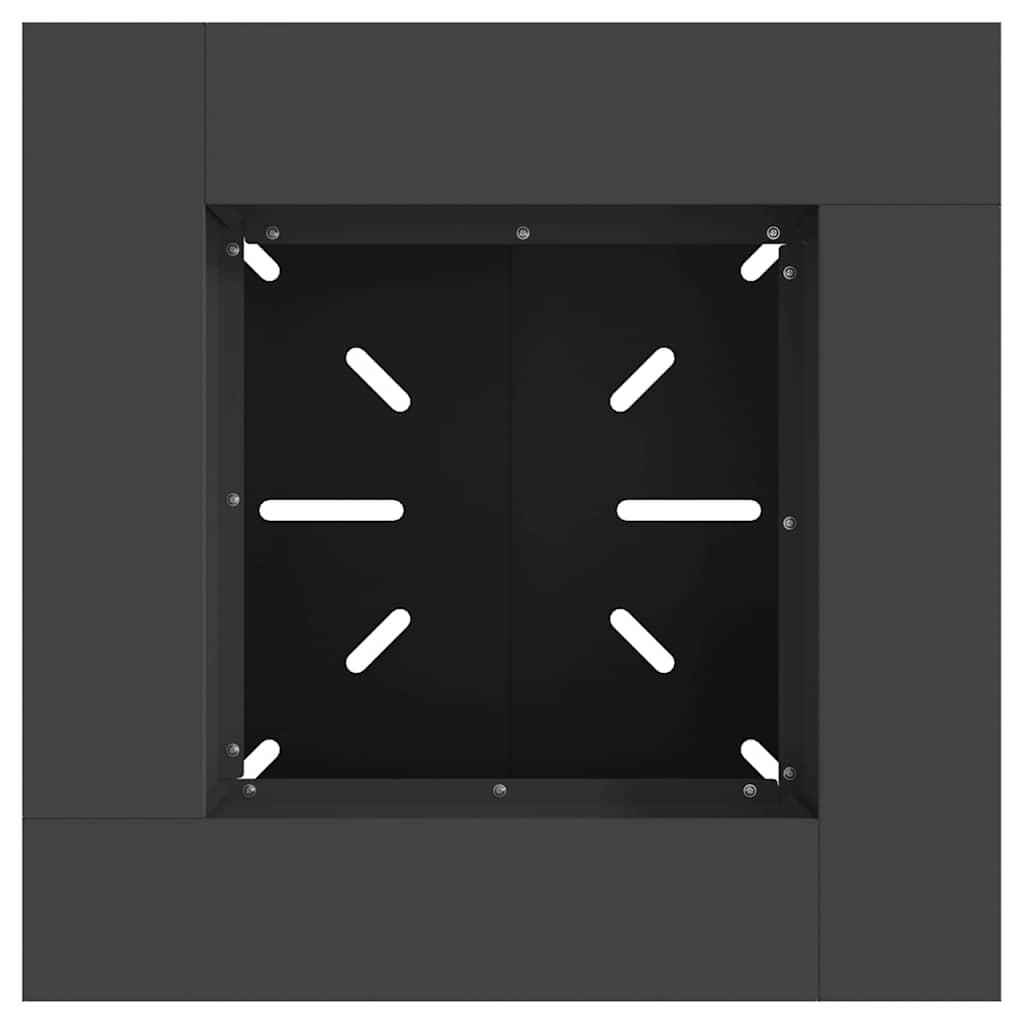 Bålsted Sort 60 x 60 x 50 cm Cortenstål