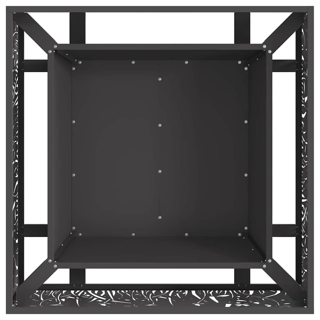 Bålsted Sort 80 x 80 x 30 cm Cortenstål