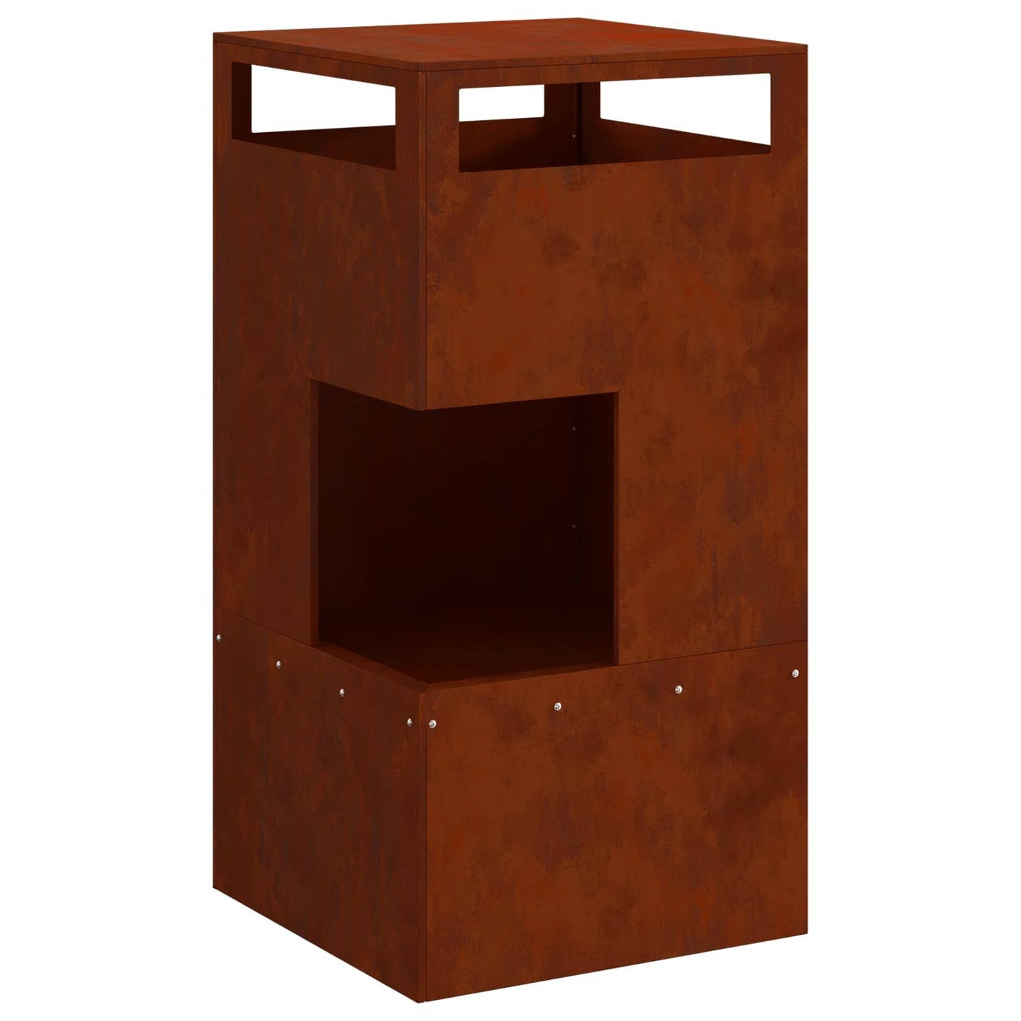 Bålsted Brun 50 x 50 x 100 cm Cortenstål