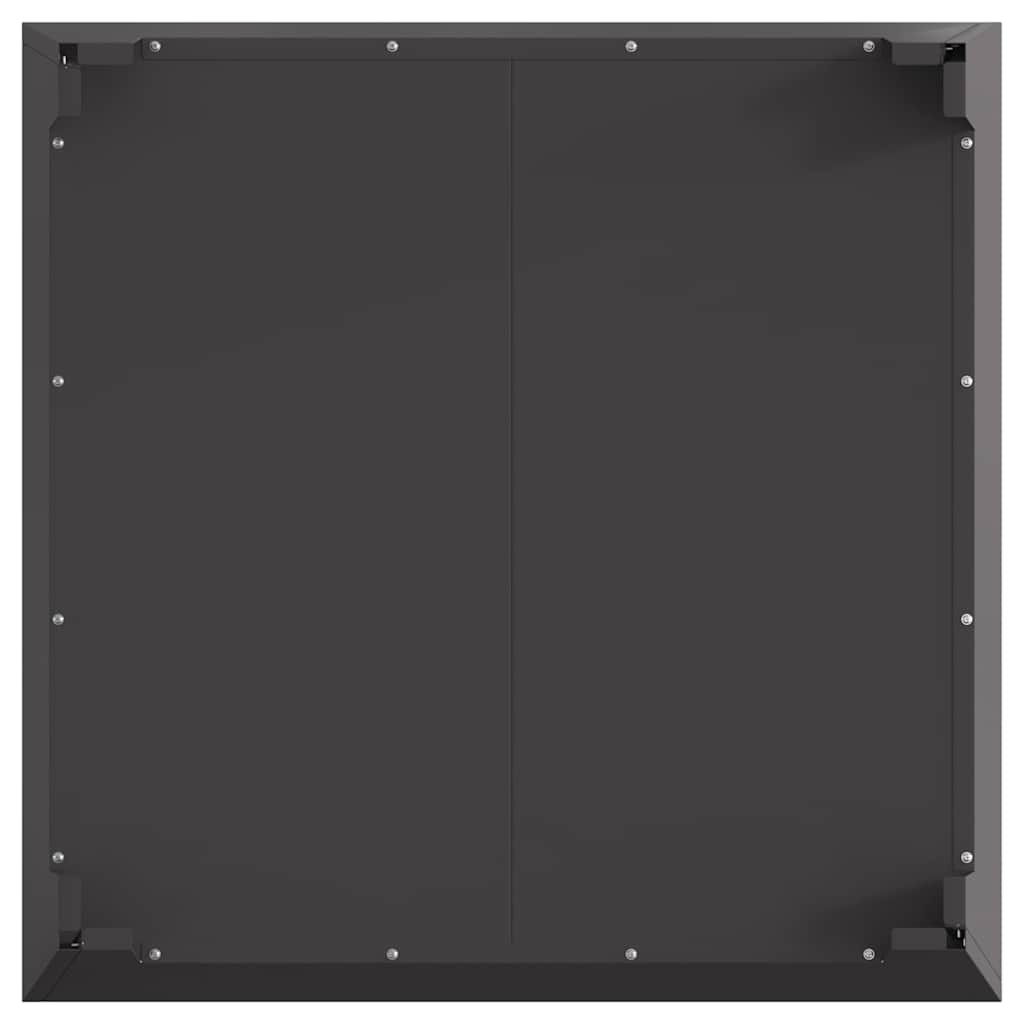 Bålsted Sort 80 x 80 x 43 cm Cortenstål