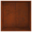 Bålsted Rusten 80 x 80 x 43 cm Cortenstål