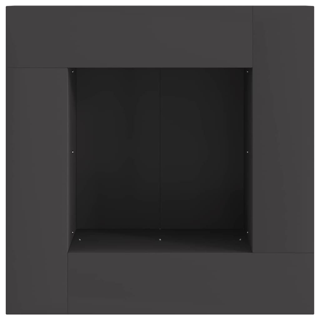 Bålsted Sort 60 x 60 x 30 cm Cortenstål