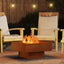 Bålsted Rusten 60 x 60 x 30 cm Cortenstål