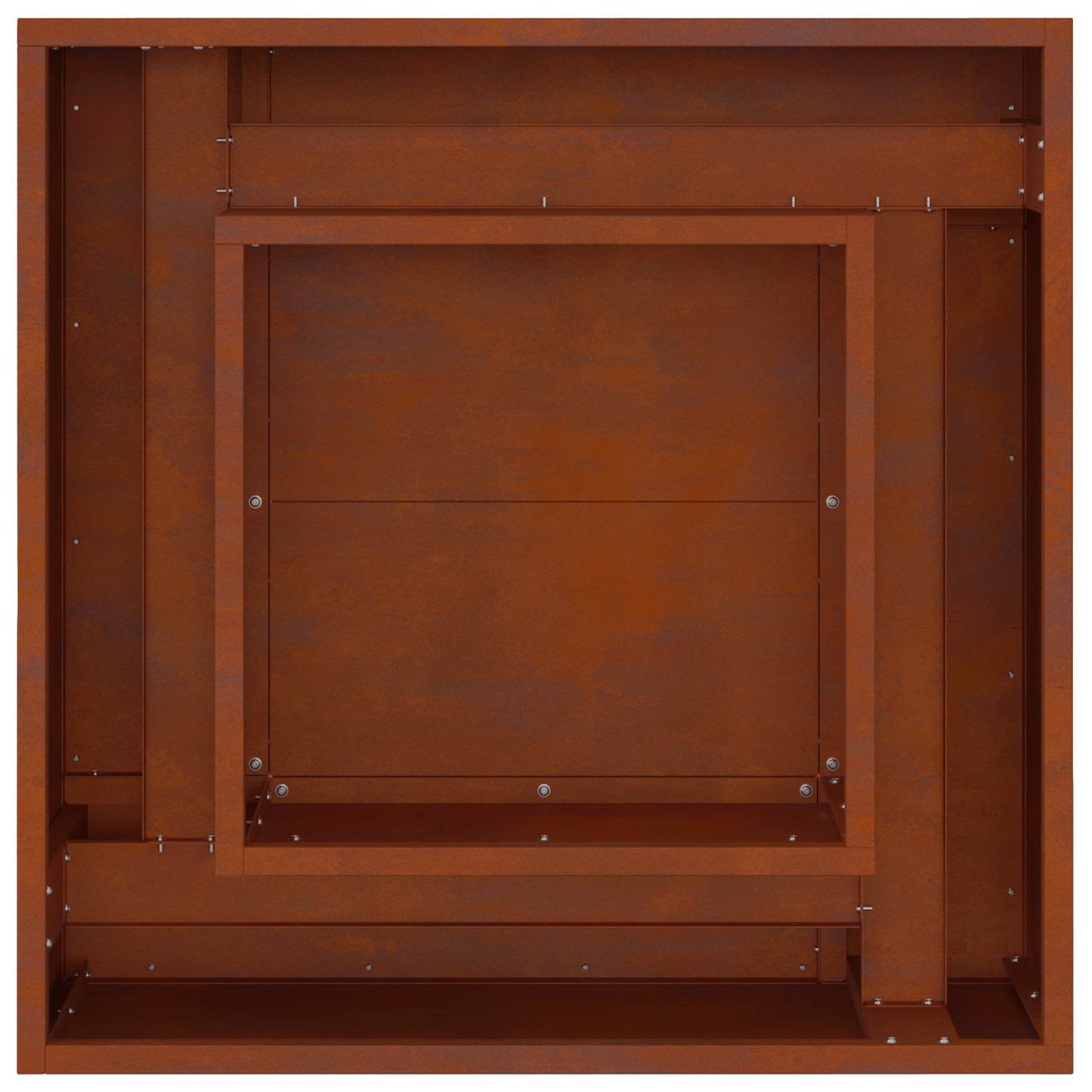 Bålsted Rusten 60 x 60 x 30 cm Cortenstål
