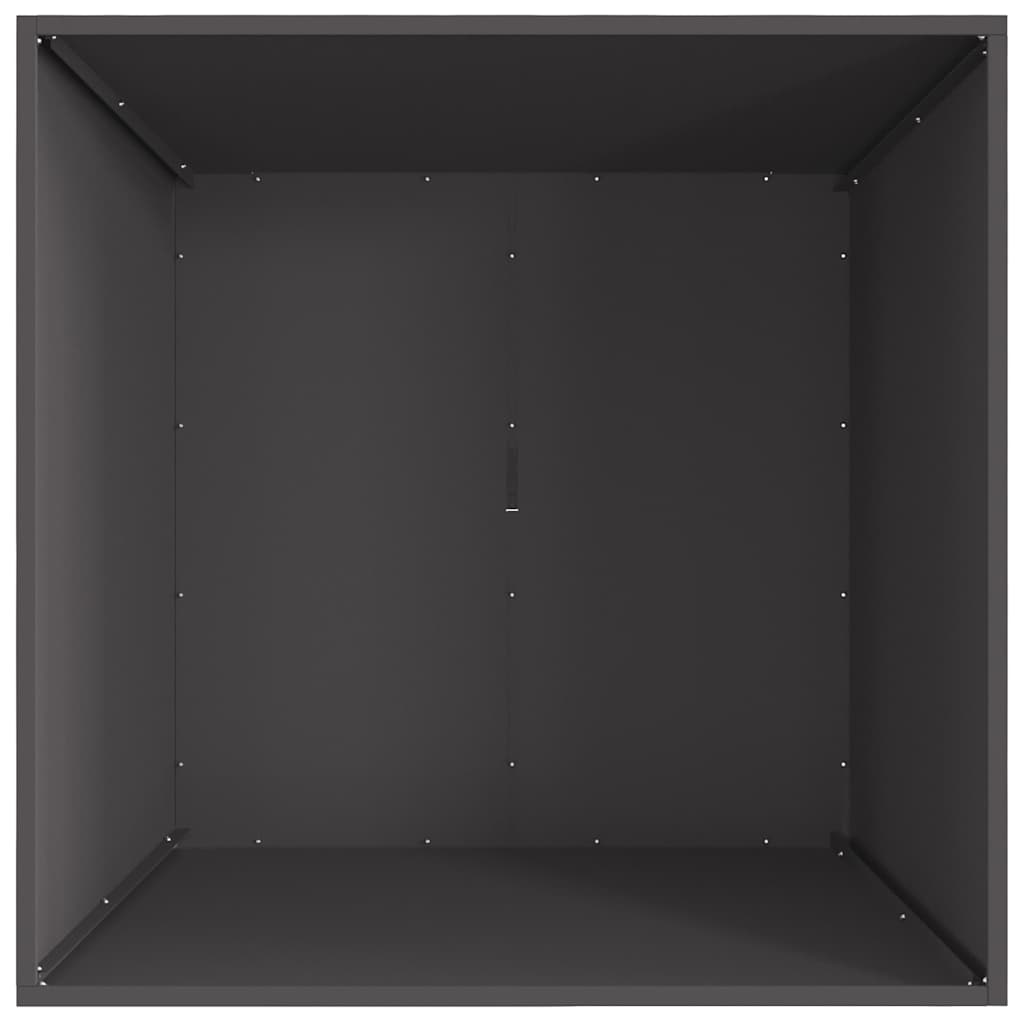 Bålsted Sort 80 x 80 x 40 cm Cortenstål